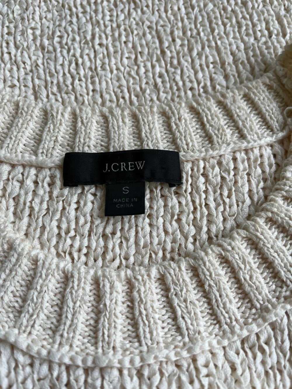 J. Crew Hi-Neck Sweater Tank in Antique White (Cream) Size Small - Picture 9 of 10